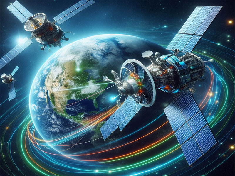Satellites-orbiting-around-Earth